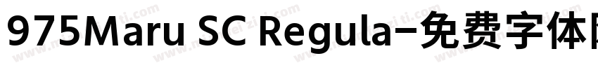 975Maru SC Regula字体转换